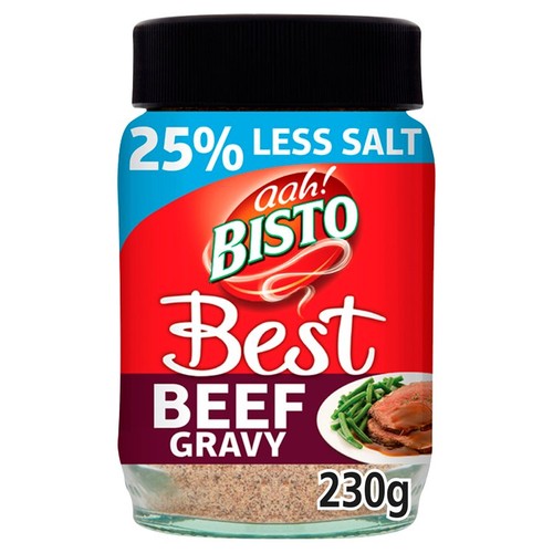 Bisto Best Reduced Salt Beef Gravy Granules 230g (Pack of 2)