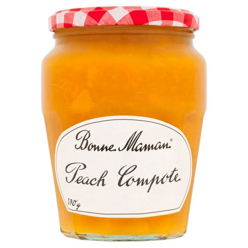 Bonne Maman Peach Compote 590g (Pack of 2)