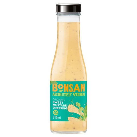 Bonsan Organic Vegan Sweet Mustard Dressing 310ml (Pack of 2)