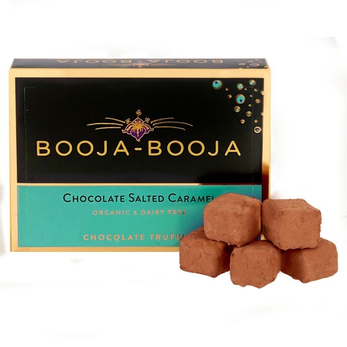 Booja Booja Vegan Chocolate Salted Caramel Truffles 92g (Pack of 6)