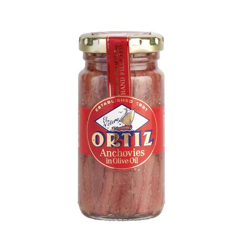 Brindisa Ortiz Anchovy Fillets in Olive Oil 95g (Pack of 3)