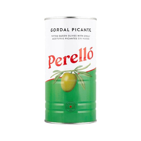 Brindisa Perello Gordal Pitted Olives Picante 600g (Pack of 2)