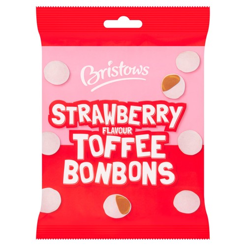 Bristows Strawberry Toffee Bon Bons 100g (Pack of 6)