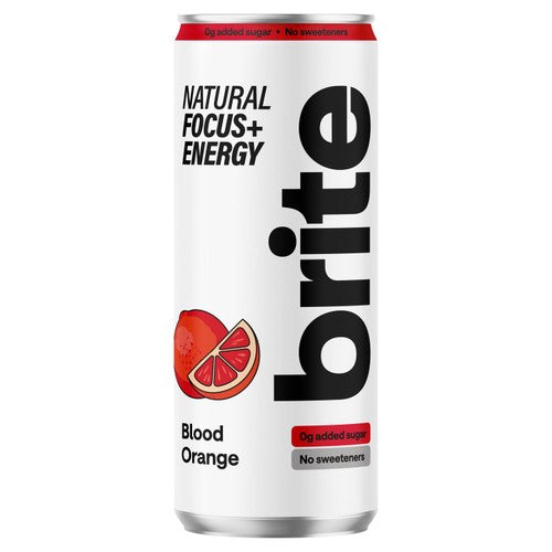 Brite Natural Focus, Energy Blood Orange 330ml (Pack of 3)