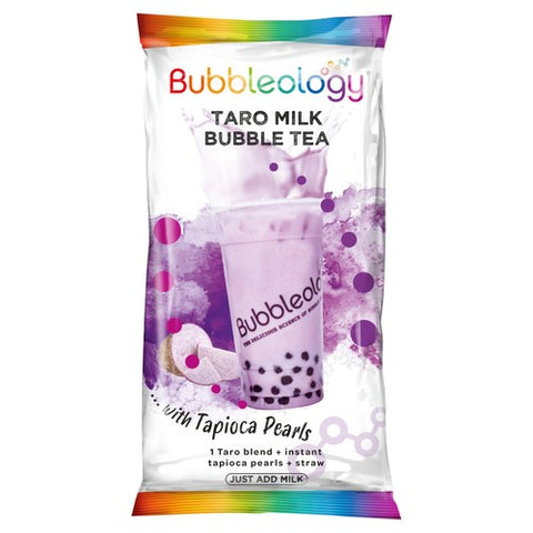 Bubbleology Taro Milk Bubble Tea with Tapioca Pearls 80g (Pack of 6)