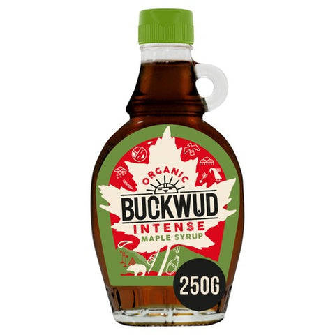 Buckwud Intense Dark Maple Syrup 250g (Pack of 2)