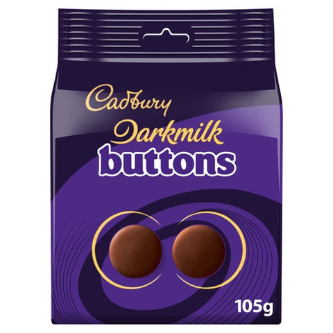 Cadbury Darkmilk Giant Buttons Chocolate Bag 100g (Pack of 3)