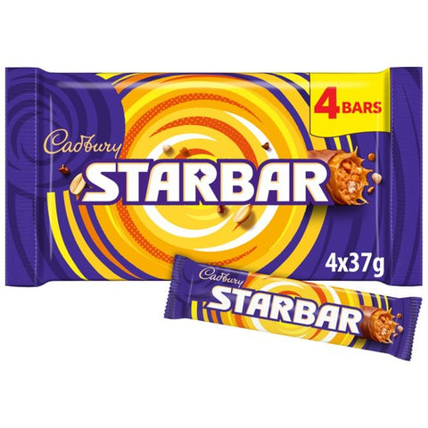 Cadbury Starbar Chocolate Bar 4 x 37g (Pack of 3)