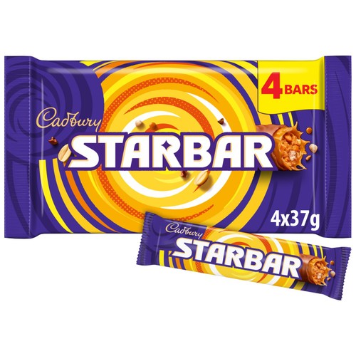 Cadbury Starbar Chocolate Bar 4 x 37g (Pack of 3)