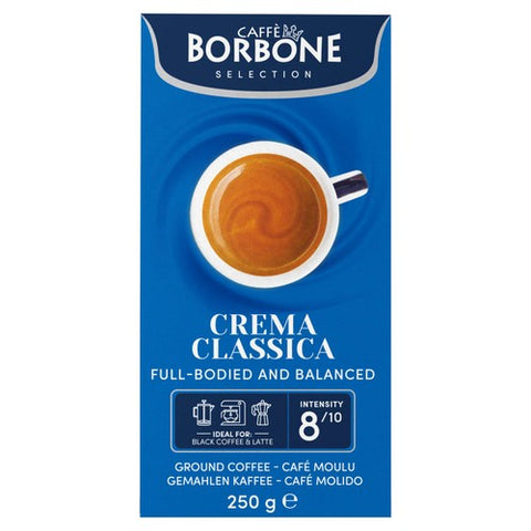 Caffe Borbone Crema Classica Ground Filter Coffee 250g (Pack of 2)