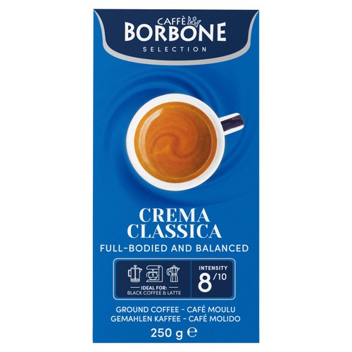 Caffe Borbone Crema Classica Ground Filter Coffee 250g (Pack of 2)
