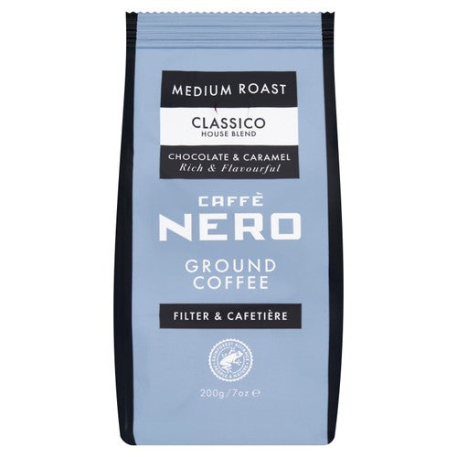 Caffe Nero Classico Filter Ground Coffee 200g (Pack of 2)