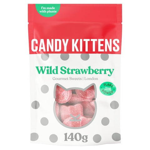 Candy Kittens Wild Strawberry 140g (Pack of 6)