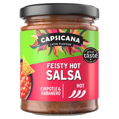Capsicana Full On Feisty Salsa 285g (Pack of 2)