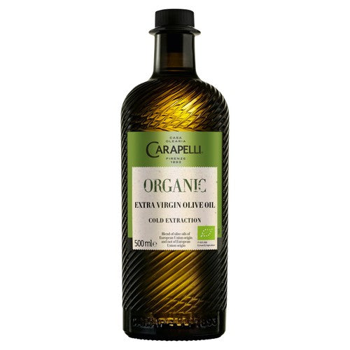 Carapelli Extra Virgin Organic Olive Oil 500ml (Pack of 2)