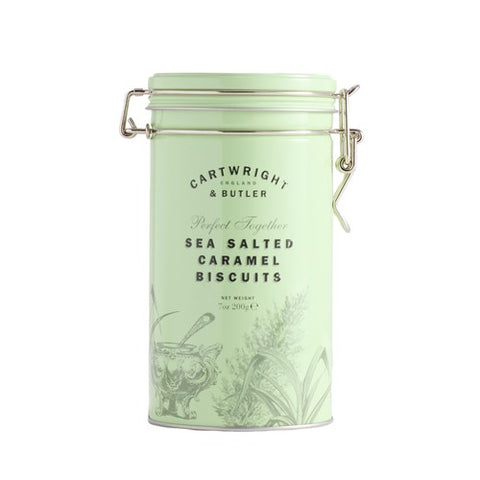 Cartwright & Butler Salted Caramel Biscuits in Tin 200g (Pack of 2)