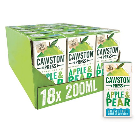 Cawston Press Apple and Pear Juice 18 x 200ml (Pack of 2)