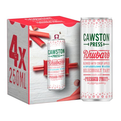 Cawston Press Sparkling Rhubarb 4 x 250ml (Pack of 2)