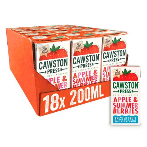 Cawston Press Summer Berries Juice 18 x 200ml (Pack of 2)