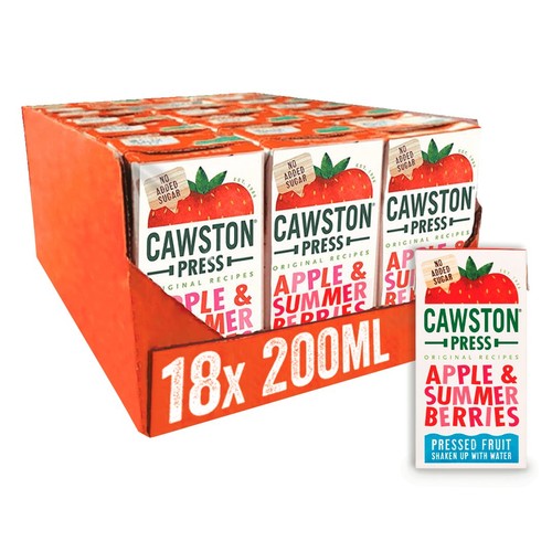 Cawston Press Summer Berries Juice 18 x 200ml (Pack of 2)