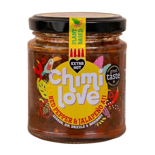 Chimilove Red Pepper & Red Jalapeno Aji Sauce 165g (Pack of 2)