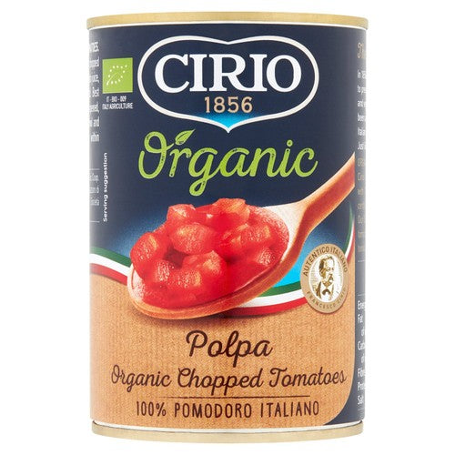 Cirio Organic Chopped Tomatoes 400g (Pack of 3)