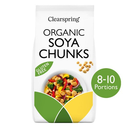 Clearspring Organic Soya Chunks 200g (Pack of 2)