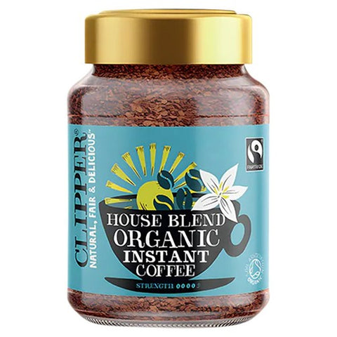 Clipper Fairtrade Organic House Blend Instant Coffee 200g (Pack of 2)