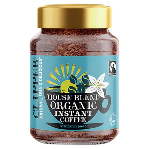 Clipper Fairtrade Organic House Blend Instant Coffee 200g (Pack of 2)