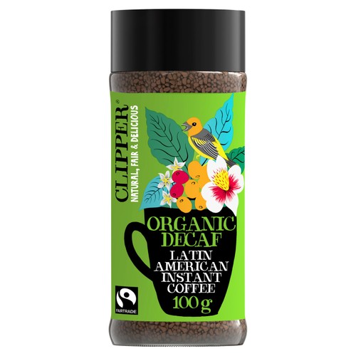 Clipper Latin American Decaf Fairtrade Organic Coffee 100g (Pack of 2)