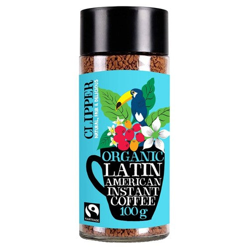 Clipper Latin American Fairtrade Organic Coffee 100g (Pack of 2)