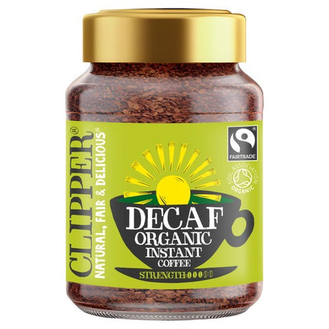 Clipper Organic Decaffeinated Instant Coffee 100g (Pack of 2)