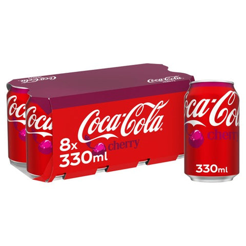 Coca-Cola Classic Cherry 8 x 330ml (Pack of 2)