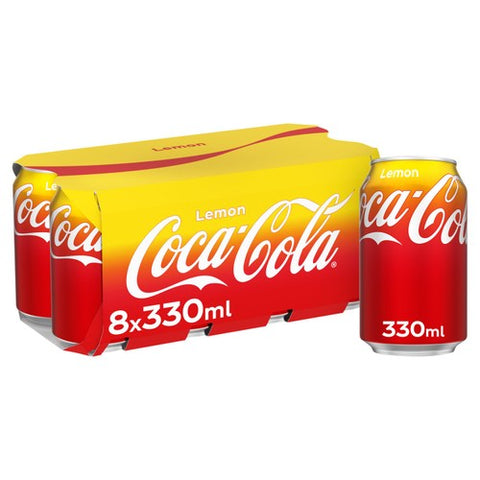Coca-Cola Lemon 8 x 330ml (Pack of 2)