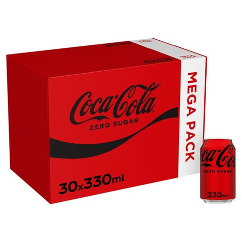 Coca-Cola Zero Sugar 30 x 330ml (Pack of 2)
