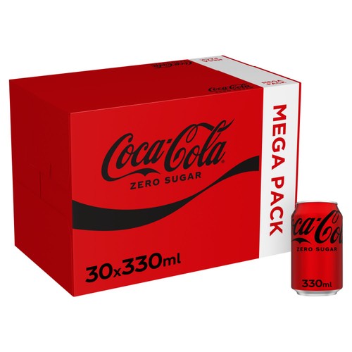 Coca-Cola Zero Sugar 30 x 330ml (Pack of 2)