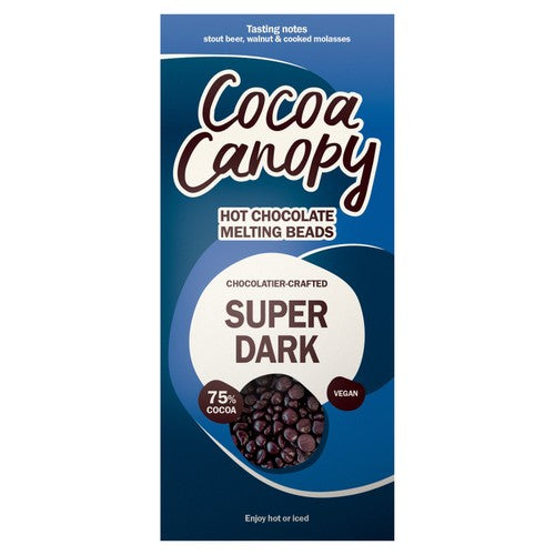 Cocoa Canopy Super Dark Hot Chocolate Beads 225g (Pack of 3)