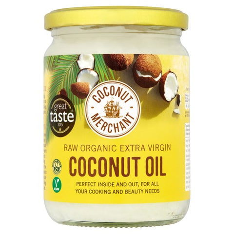 Coconut Merchant Organic Raw Extra Virgin Coconut Oil 500ml (Pack of 2)