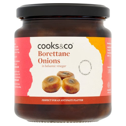 Cooks & Co Grilled Borettane Onions in Balsamic Vinegar 280g (Pack of 3)