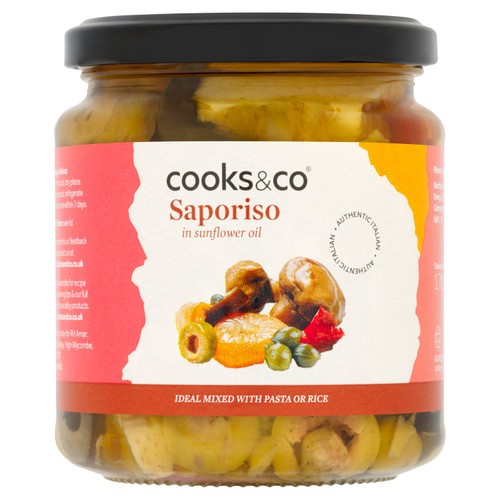 Cooks & Co Grilled Saporiso - Mixed Vegetables in Oil 280g (Pack of 3)