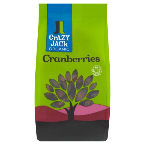 Crazy Jack Organic Cranberries 100g (Pack of 2)