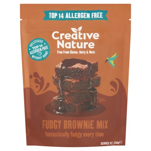 Creative Nature Gluten Free Fudgy Brownie Mix 250g (Pack of 2)