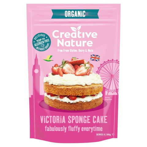 Creative Nature Organic Victoria Sponge 300g (Pack of 2)