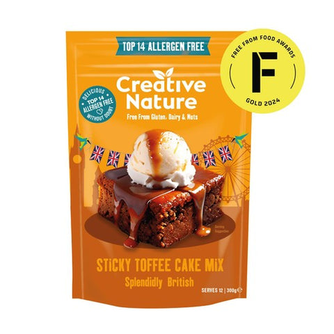 Creative Nature Splendid Sticky Toffee Pudding Mix 300g (Pack of 2)