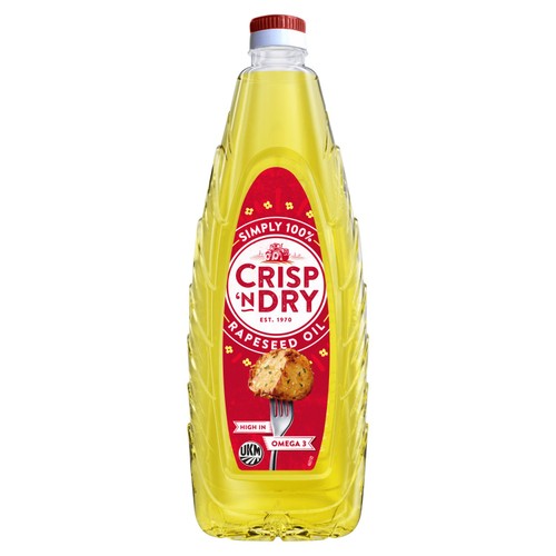 Crisp 'N' Dry Rapeseed Oil 1L (Pack of 2)