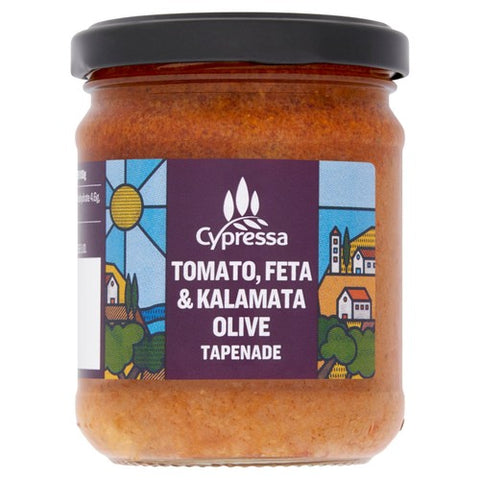 Cypressa Tomato, Feta & Kalamata Olive Tapenade 175g (Pack of 2)