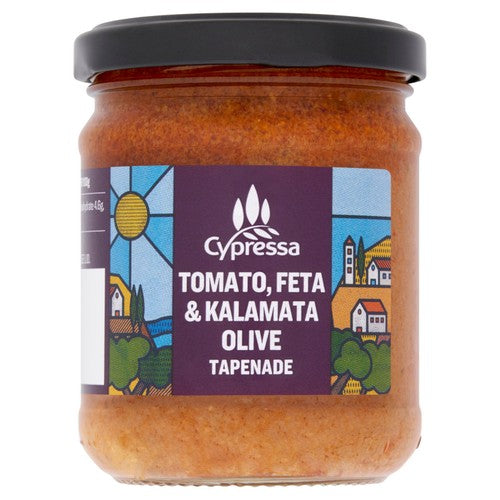Cypressa Tomato, Feta & Kalamata Olive Tapenade 175g (Pack of 2)