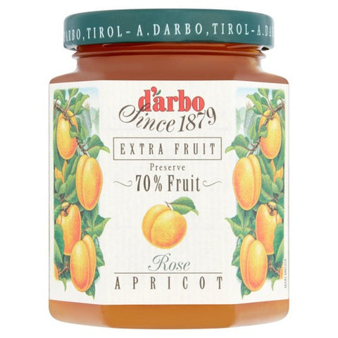 Darbo Apricot Jam 70% Fruit 200g (Pack of 2)