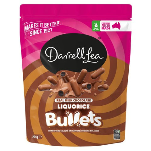 Darrell Lea Milk Chocolate Bullets 204g (Pack of 3)