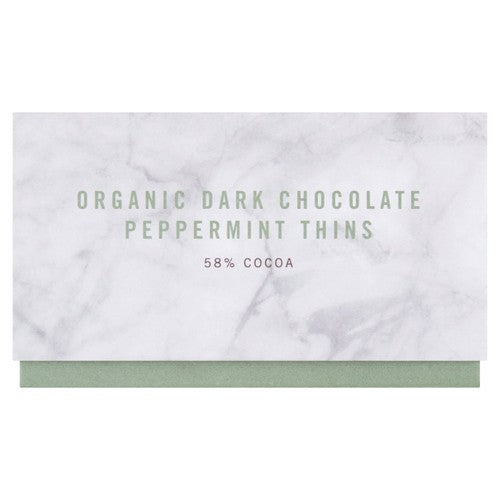 Daylesford Organic Dark Chocolate Peppermint Thins 75g (Pack of 3)